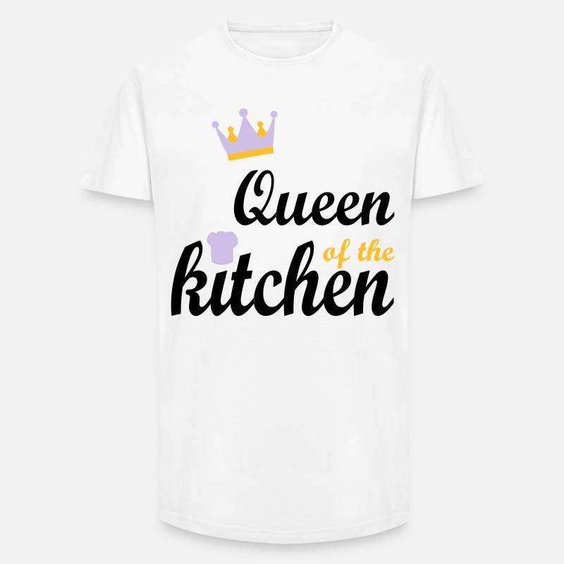 Kochen - Long Fit Männer T-Shirt - Weiß