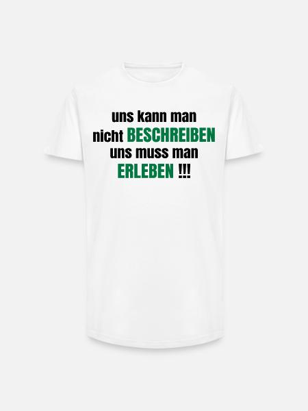 amitié - T-shirt coupe longue homme - blanc