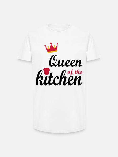 kochen - Long Fit Männer T-Shirt - Weiß