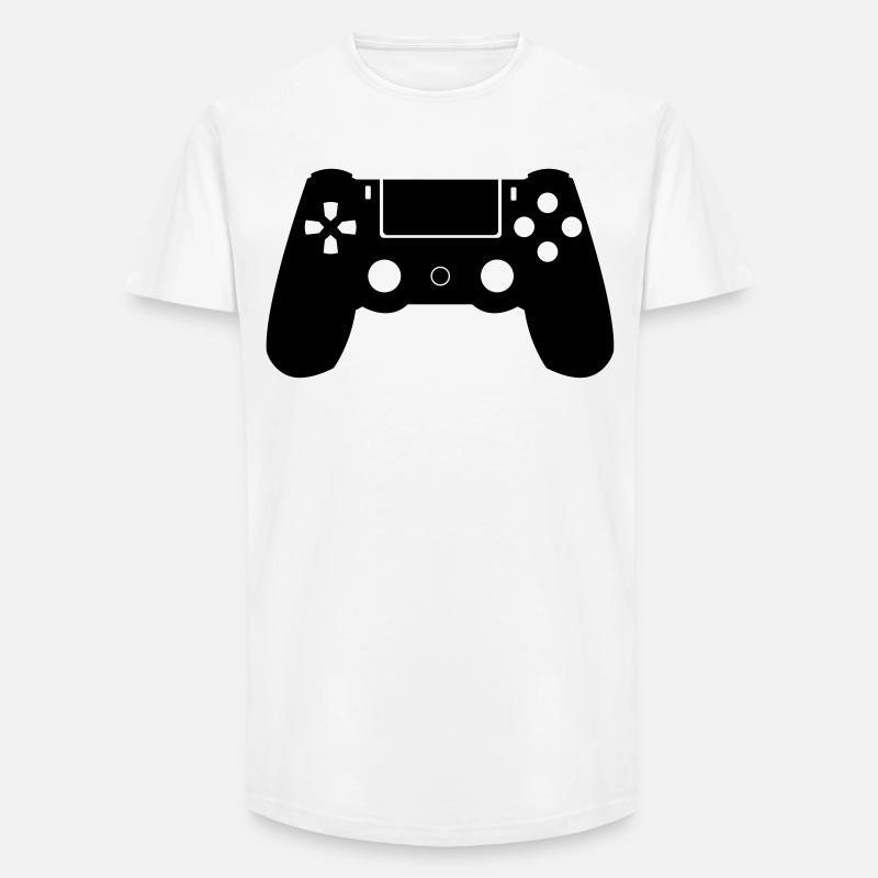 Controller - Long Fit Männer T-Shirt - Weiß