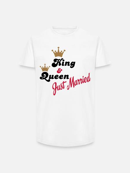 wedding - Long Fit Men's T-Shirt - white