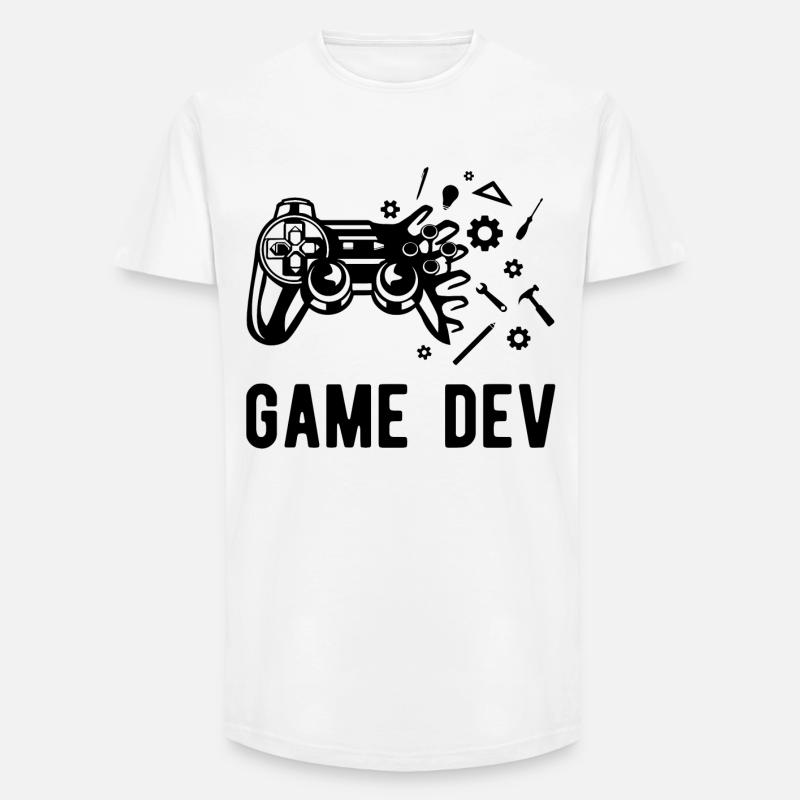 Game Dev - Long Fit Männer T-Shirt - Weiß