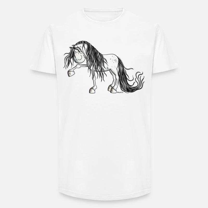 Lustiger Andalusier - Long Fit Männer T-Shirt - Weiß