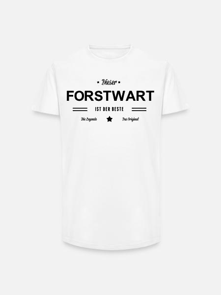 Bester Forstwart - Long Fit Männer T-Shirt - Weiß