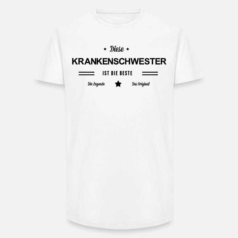 Beste Krankenschwester - Long Fit Männer T-Shirt - Weiß