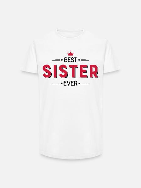 Sœur - T-shirt coupe longue homme - blanc