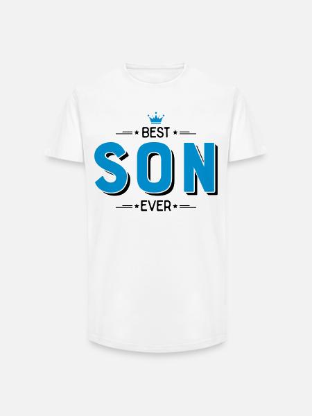Best son - Long Fit Men's T-Shirt - white