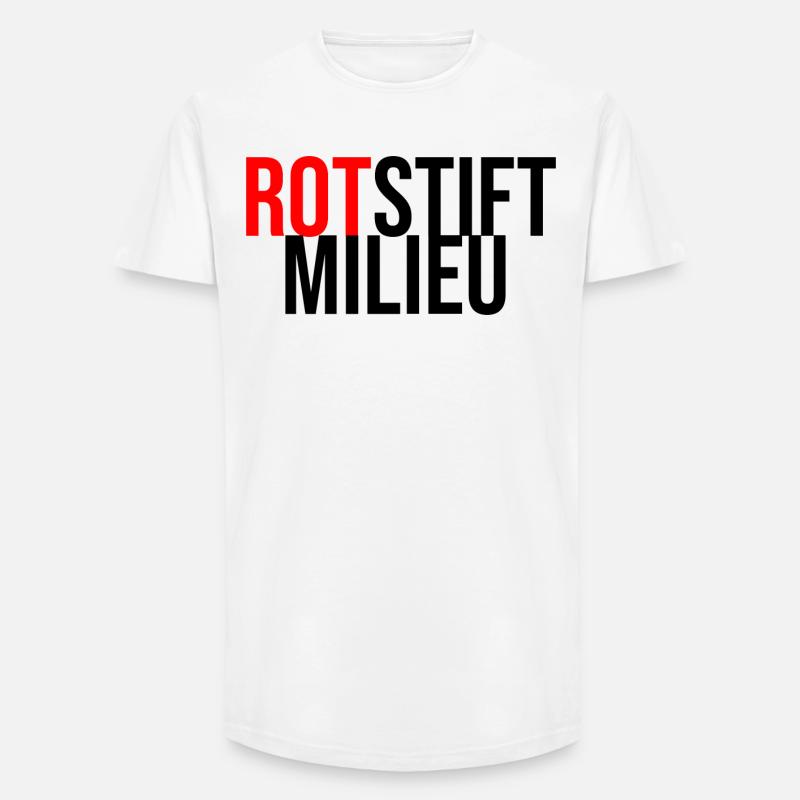 Rotstiftmillieu Lehrer - Long Fit Männer T-Shirt - Weiß