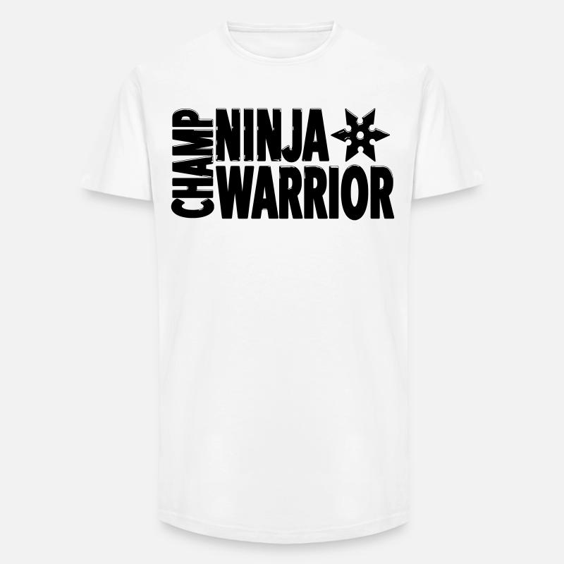 Chase Ninja Warrior – Strong Action Statement - Long Fit Männer T-Shirt - Weiß