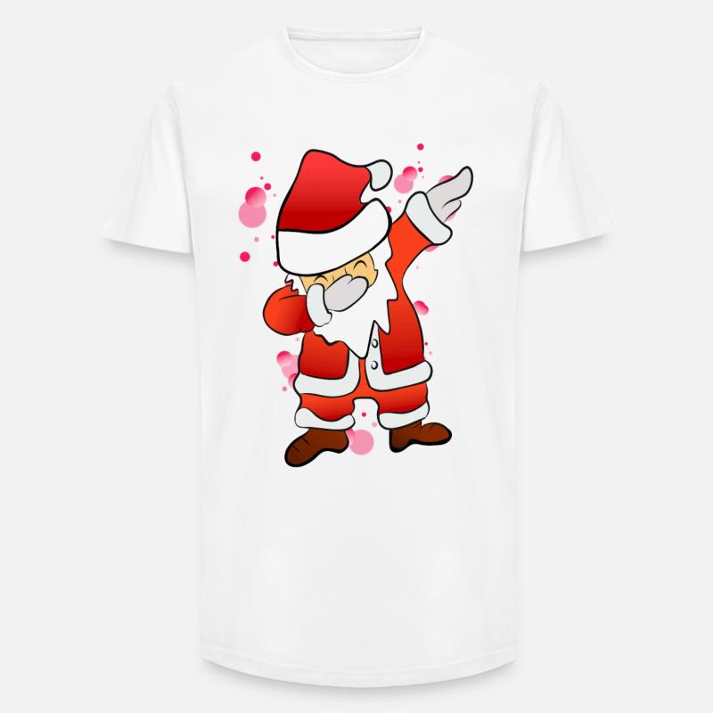 Dabbing Nicholas - Long Fit Men's T-Shirt - white