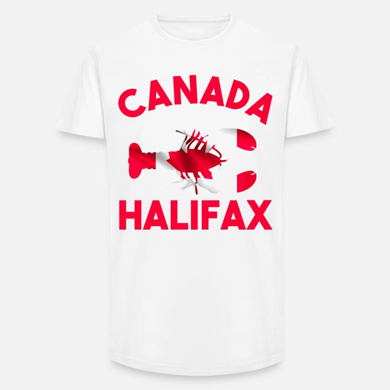 Kanada Canada Halifax Himmer - Long Fit Männer T-Shirt - Weiß