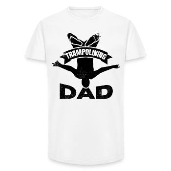 Trampoline jumper dad - Long Fit Men's T-Shirt - white - Front - AI Model Male 185 light (185cm)