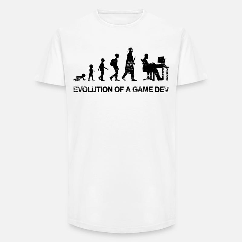 Development of a game developer - Long Fit Men's T-Shirt - white