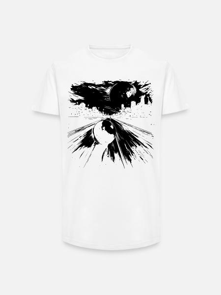 Bowling - Long Fit Men's T-Shirt - white