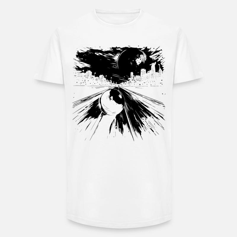 Bowling - Long Fit Männer T-Shirt - Weiß