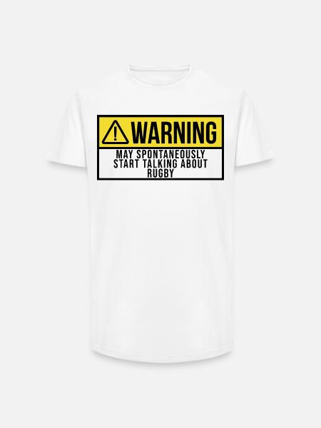 Rugby - Long Fit Men's T-Shirt - white