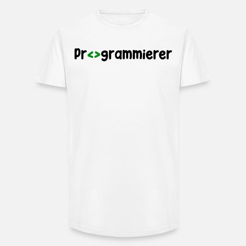 Programmer, Developer, Web Developer, Scripting - Long Fit Men's T-Shirt - white