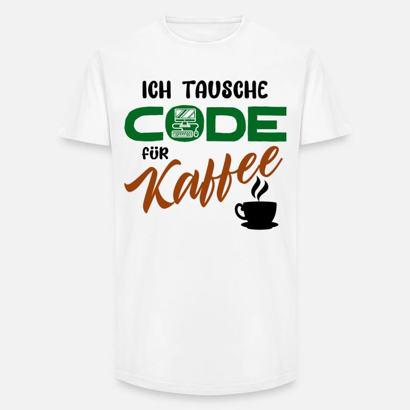 Programmierer Softwareentwickler Developer Code - Long Fit Männer T-Shirt - Weiß