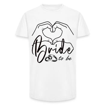 Bride to be – Minimalist bridal design - Long Fit Men's T-Shirt - white - Front - AI Model Male 185 light (185cm)
