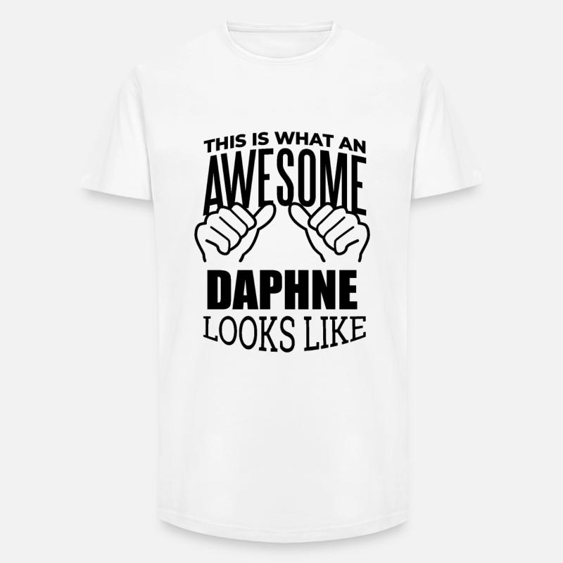 Daphne - Long Fit Männer T-Shirt - Weiß