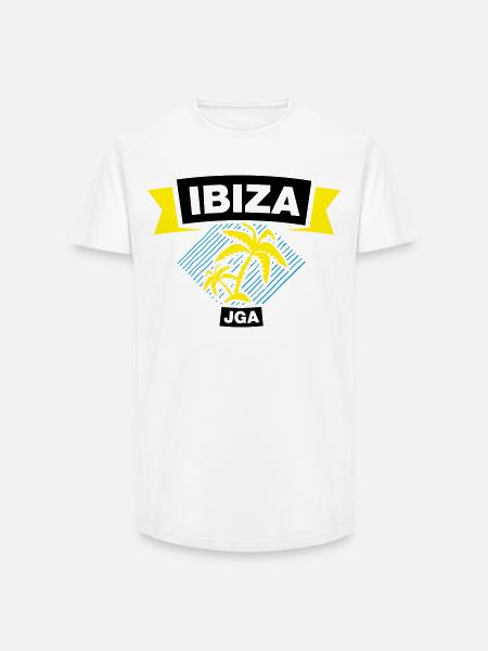 IBIZA Bachelor Party Crew - Long Fit Men's T-Shirt - white