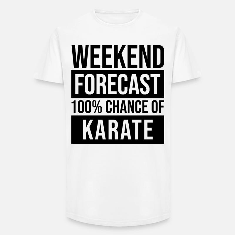 karate - Long fit herre T-shirt - hvid
