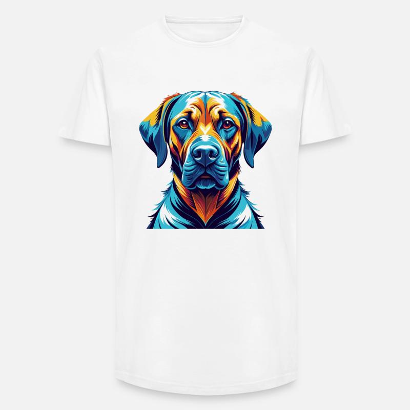 Rhodesian Ridgeback Hunderasse Karikatur Kawaii - Long Fit Männer T-Shirt - Weiß