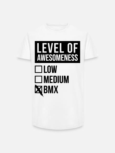 BMX BMX BMX - Long Fit Men's T-Shirt - white