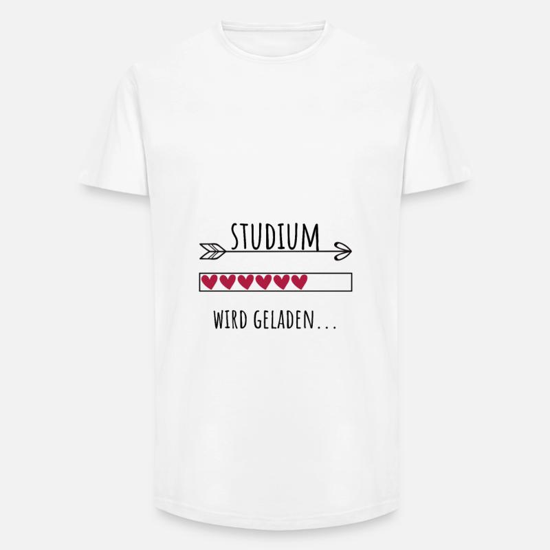 Studium Personalisierter Beruf Mädchen - Long Fit Männer T-Shirt - Weiß