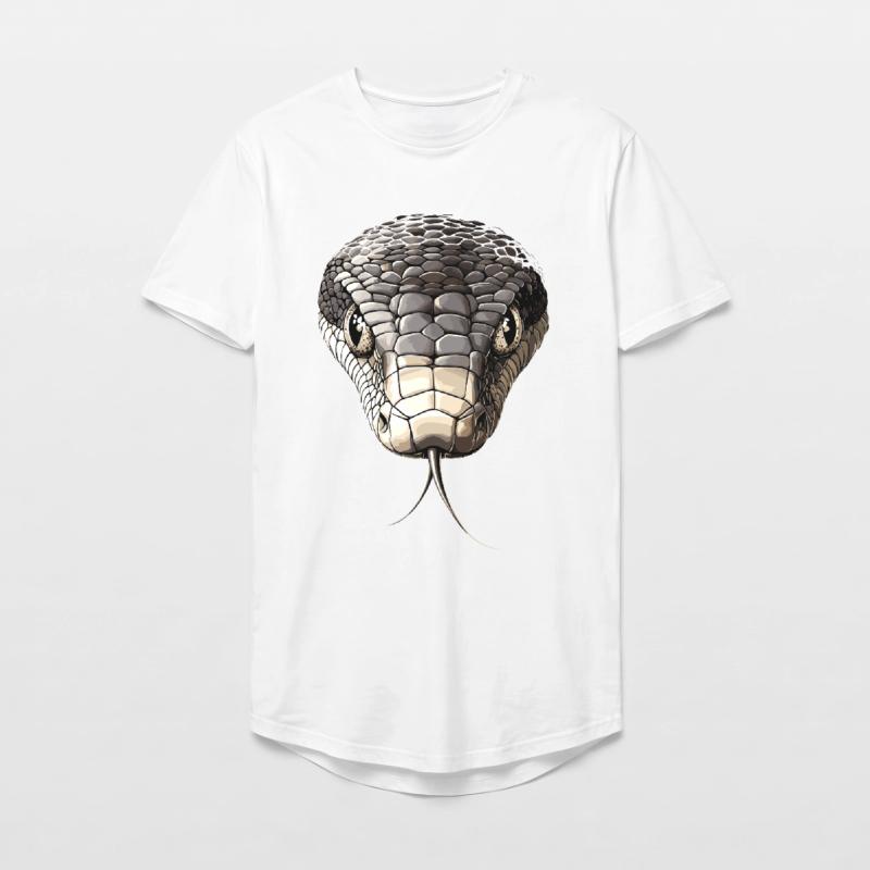 Snake Python Cobra Mamba Rattlesnake Snake Long Fit Men's T-Shirt