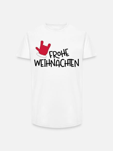 Merry Christmas - Long Fit Men's T-Shirt - white