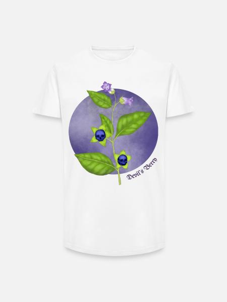 Devil's Berry - Long Fit Men's T-Shirt - white
