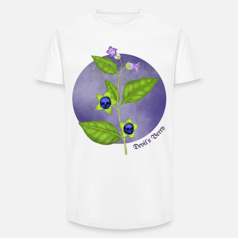 Teufelsbeere - Long Fit Männer T-Shirt - Weiß