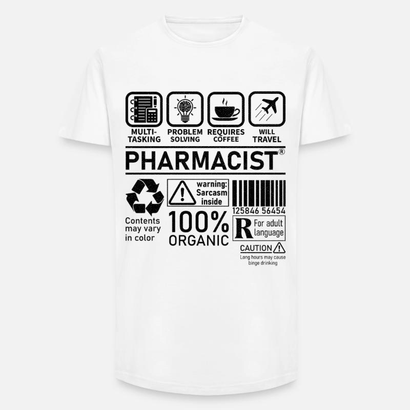 Pharmacist multi tasking problem solving - Long Fit Men's T-Shirt - white