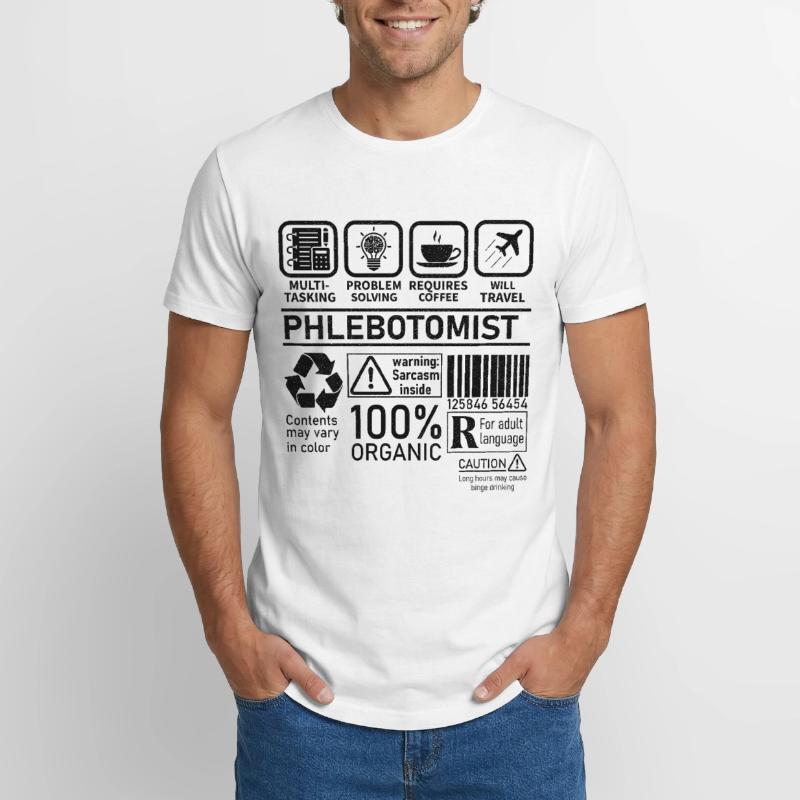 Phlebotomist multi tasking problem solving Long Fit Men's T-Shirt