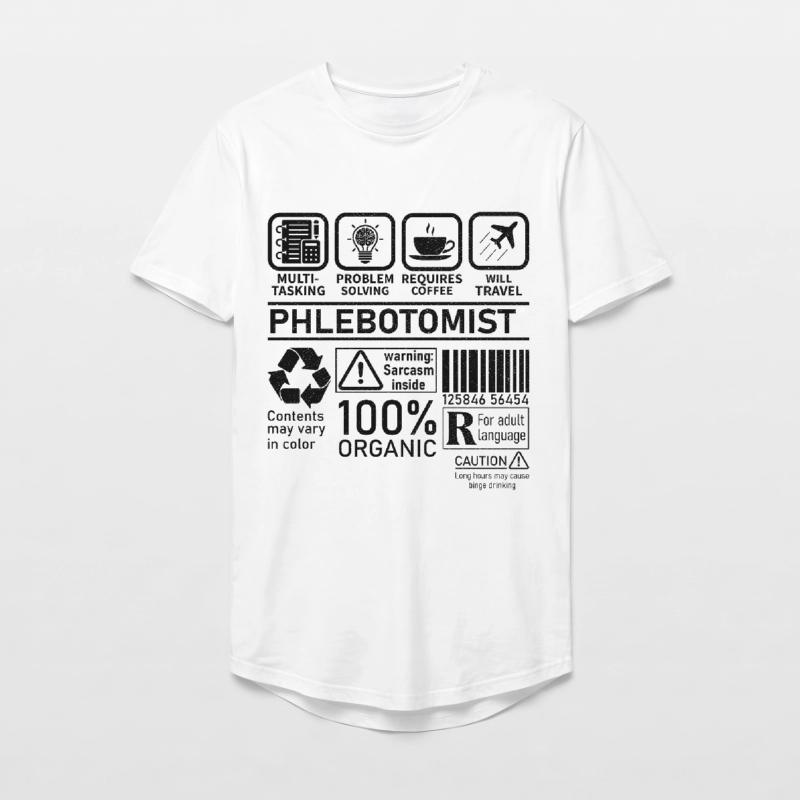 Phlebotomist multi tasking problem solving Long Fit Men's T-Shirt