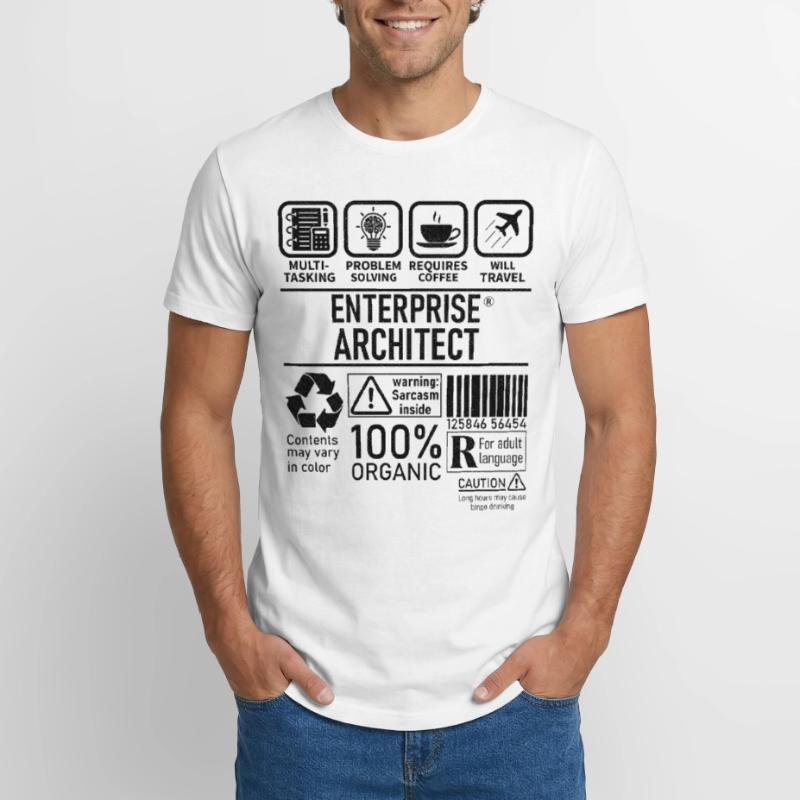 Enterprise Architect multi tasking problem solving Long Fit Männer T-Shirt