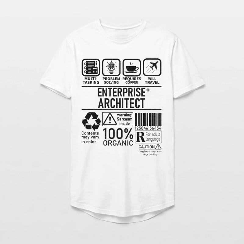 Enterprise Architect multi tasking problem solving Long Fit Männer T-Shirt