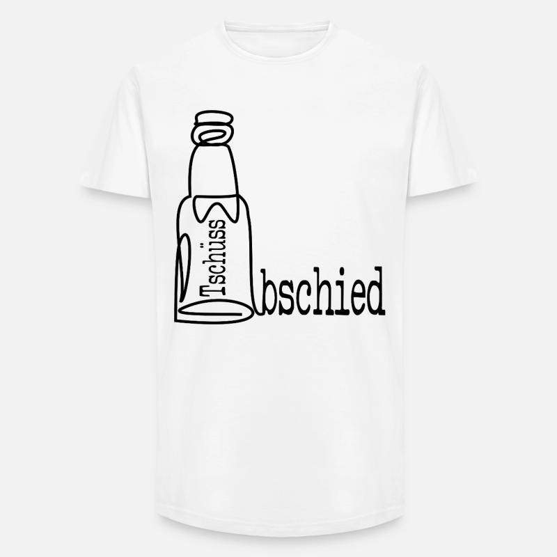ABSCHIEDSPARTY ABSCHIED BIER - Long Fit Männer T-Shirt - Weiß