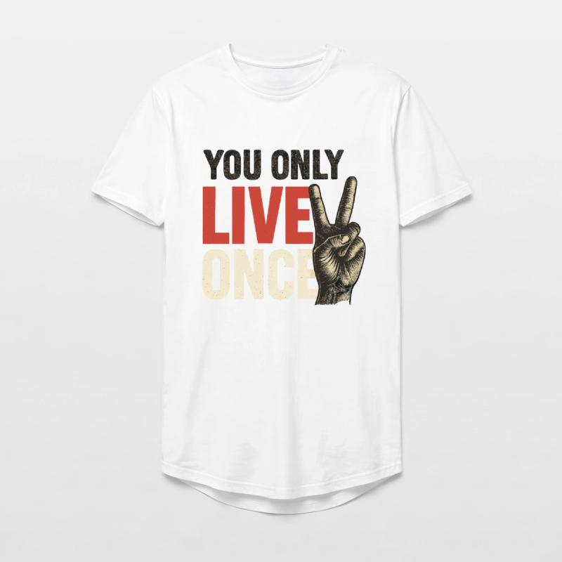Du Lebst Nur Einmal Vintage Long Fit Männer T-Shirt