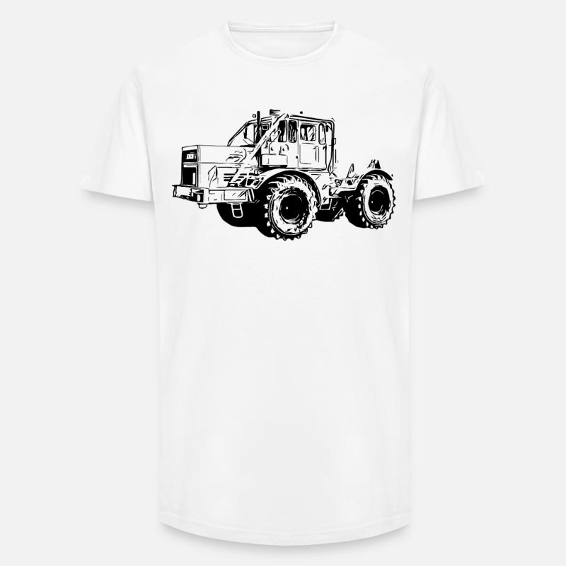 Kraftmaschine K700 Traktor - Long Fit Männer T-Shirt - Weiß