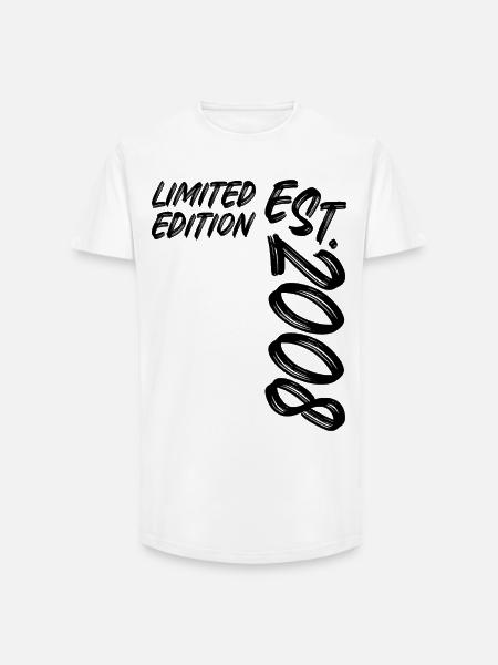 Édition limitée est. 2008 - T-shirt coupe longue homme - blanc