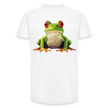 frog_1 - Long Fit Männer T-Shirt - Weiß - Vorne - AI Model Male 185 light (185cm)