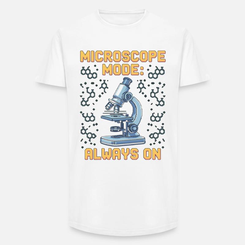 Lab Technician Microscope Mode Always Clinical Lab - Long Fit Männer T-Shirt - Weiß