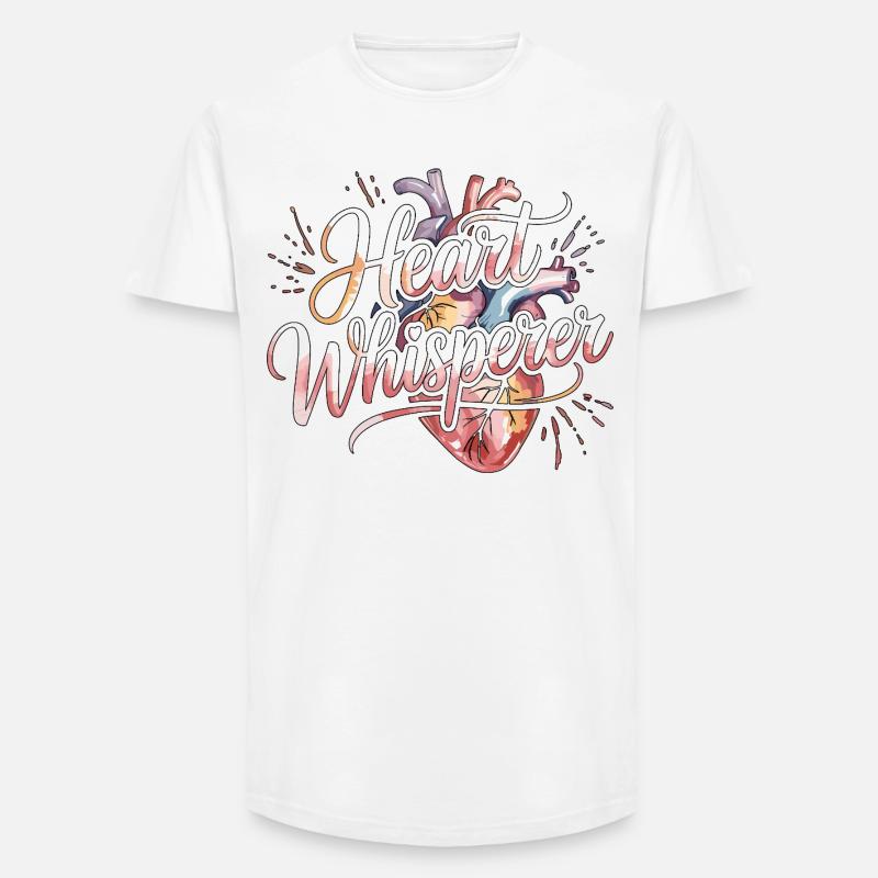 Cardiac Tech Heart Whisperer Pacemaker Technician - Long Fit Männer T-Shirt - Weiß