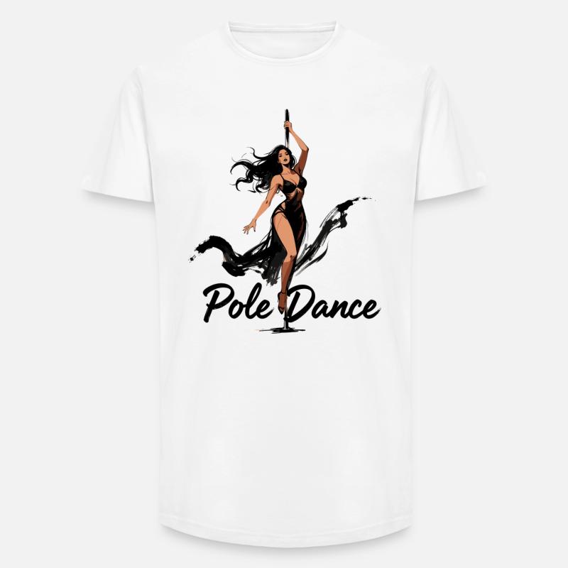 Pole Dance Poledancerin ästhetisch Geschenk - Long Fit Männer T-Shirt - Weiß