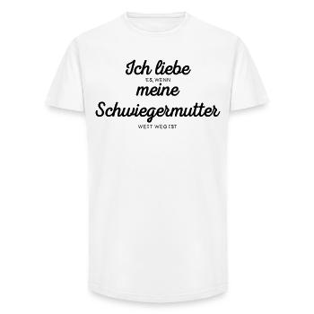 I love my mother-in-law - Long Fit Men's T-Shirt - white - Front - AI Model Male 185 light (185cm)