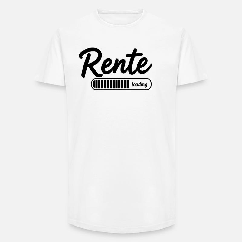 Rente 2026 loading Endlich Ruhestand - Long Fit Männer T-Shirt - Weiß