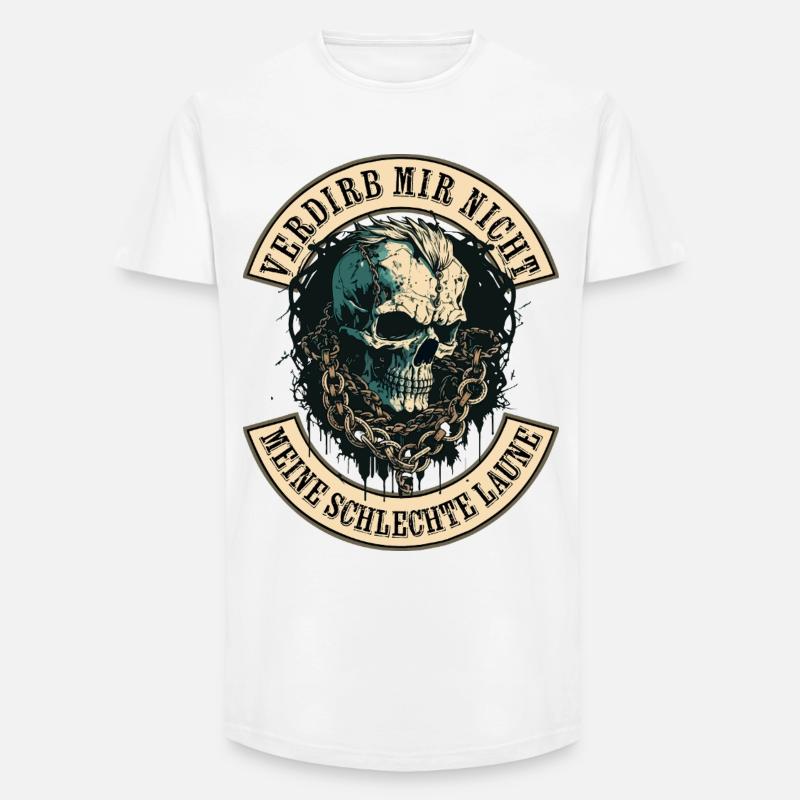 Verdirb mir nicht die Schlechte Laune - Long Fit Männer T-Shirt - Weiß