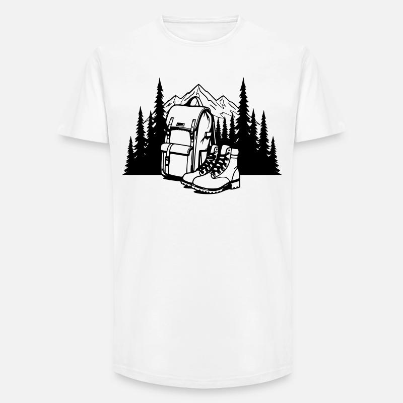 Absolute black, where it all begins - Long Fit Men's T-Shirt - white